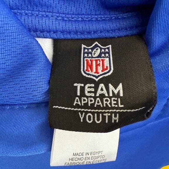 NWT NFL Los Angeles Rams Youth Blue Hoodie Sweatshirt Size Small - Picture 5 of 7